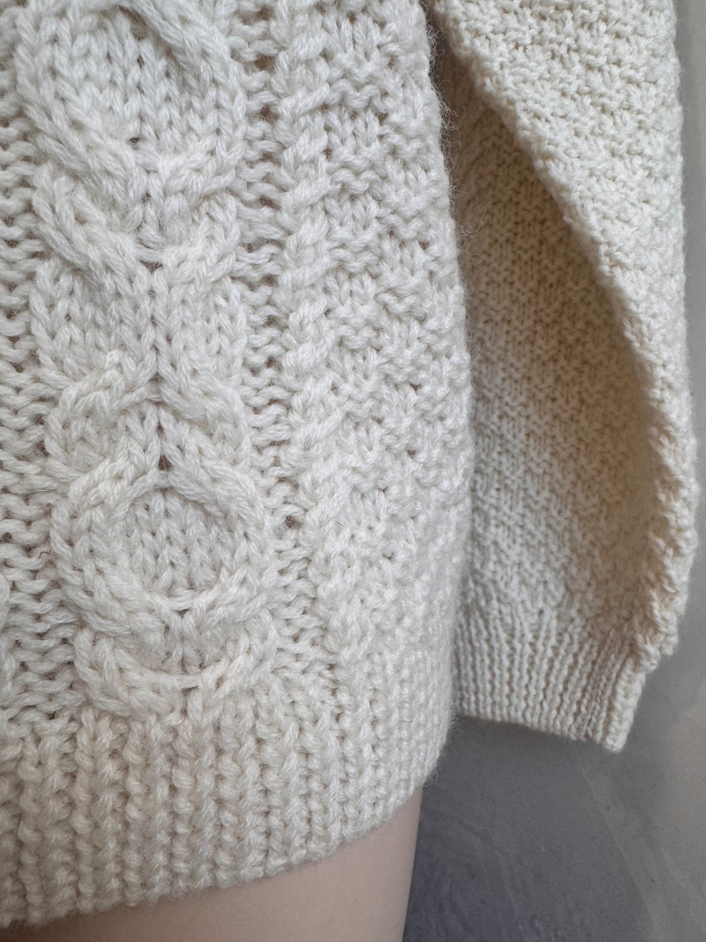 Club petites wool cable jumper NWT - size S