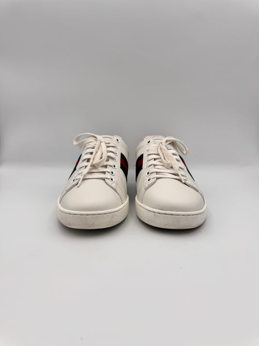 GUCCI Ace Trainer White Size 38 comes with Full Set