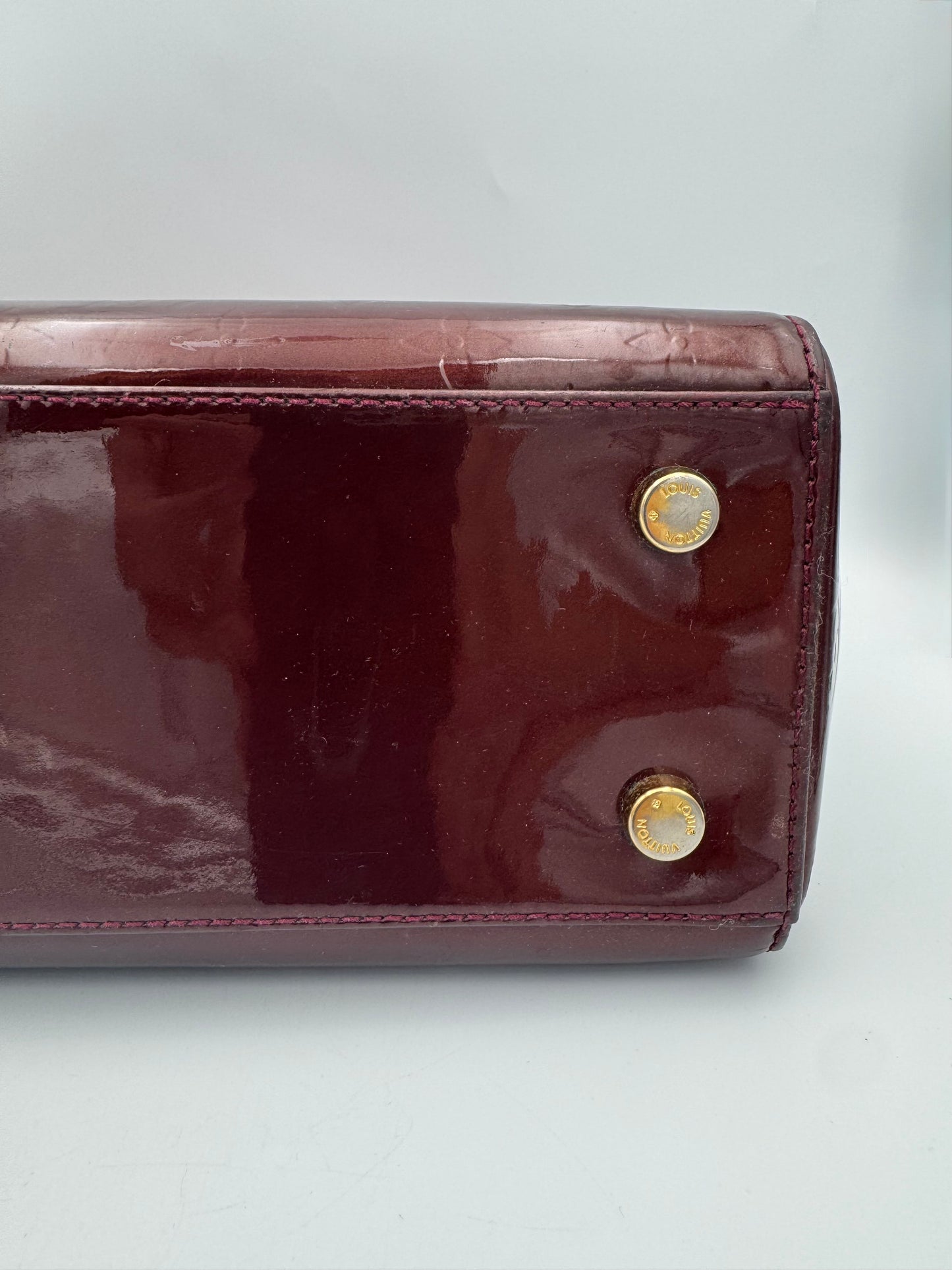 LOUIS VUITTON 2012 Monogram Vernis Brea MM Satchel