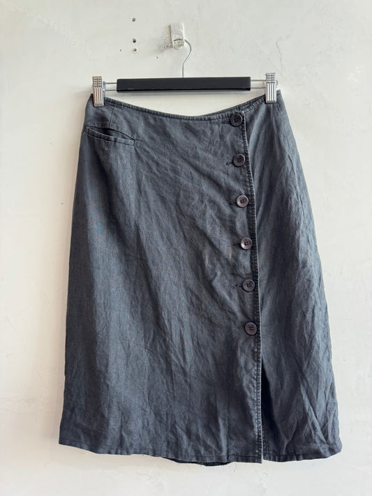 Vintage Country Road Linen Skirt - size 8