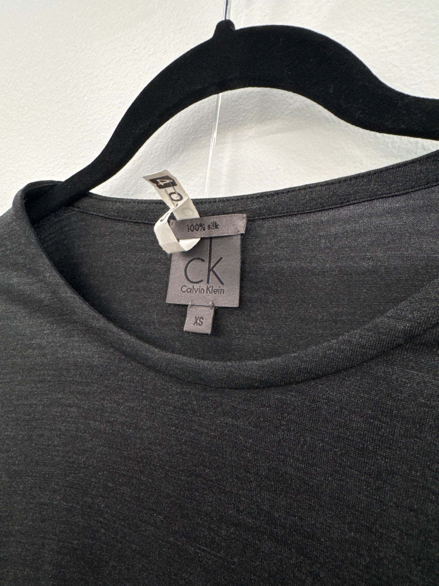 Calvin Klein Dark Grey Long Top - Size XS
