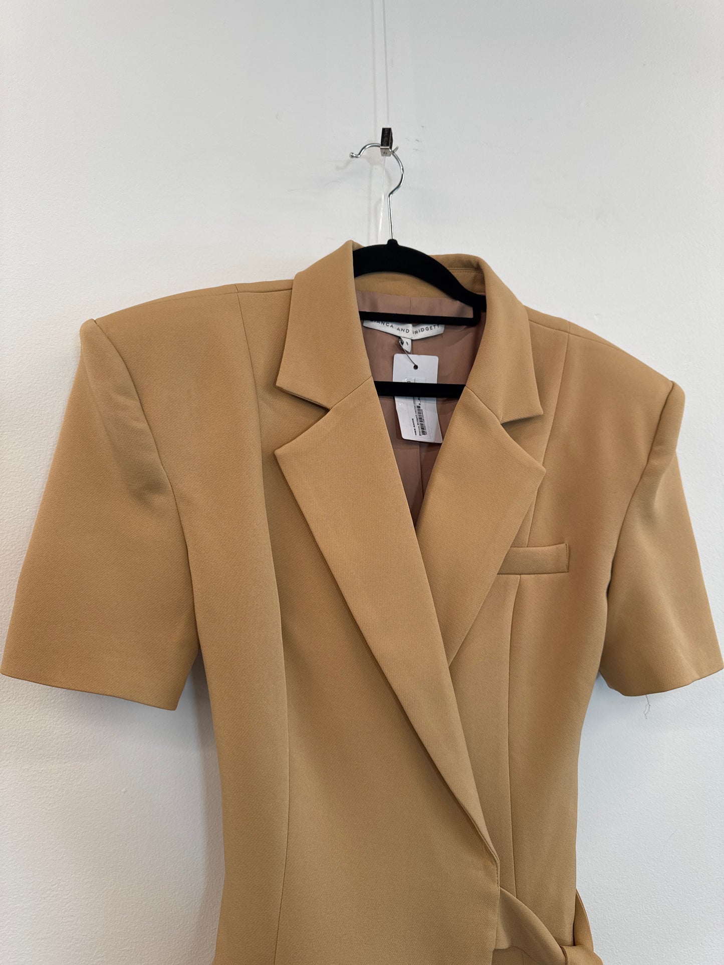 Bianca And Bridgett Camel Blazer Dress - Size 8