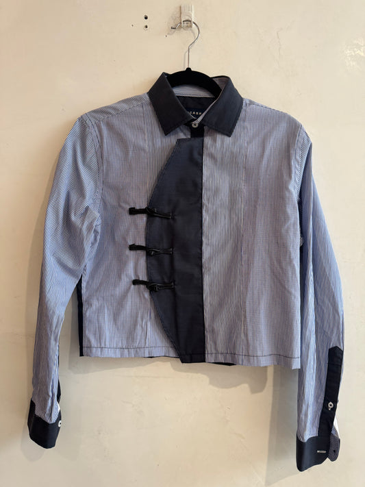 Tarocash Navy Upcycled Tang Shirt - size S