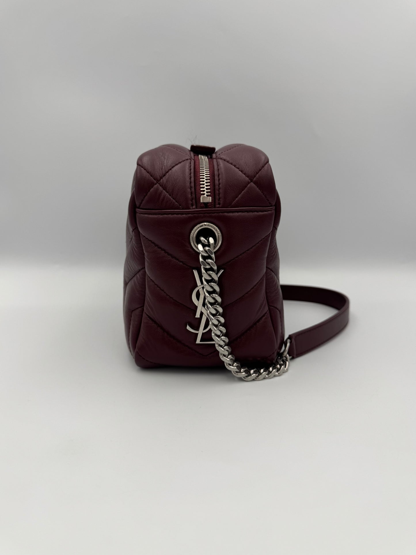 YVES SAINT LAURENT Burgundy Lou Lou Bag