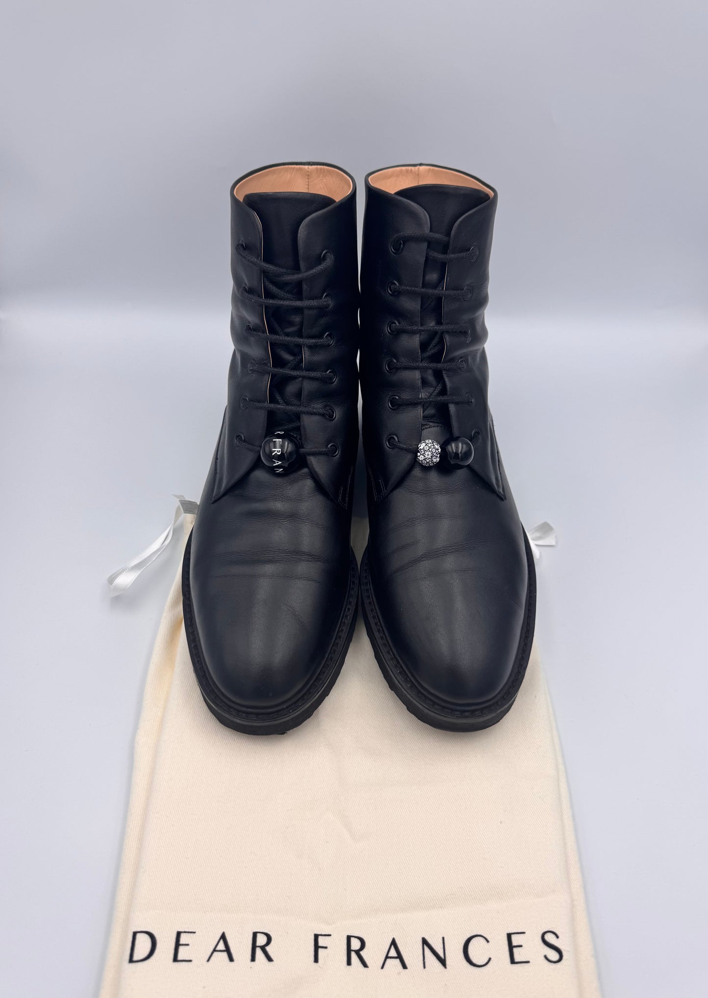 Dear Frances LaceUp Boots Size 38.5
