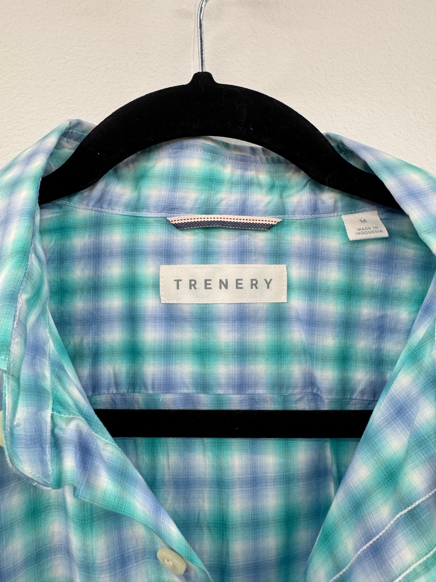 Trenery Men’s Check Shirt - Size M NWT