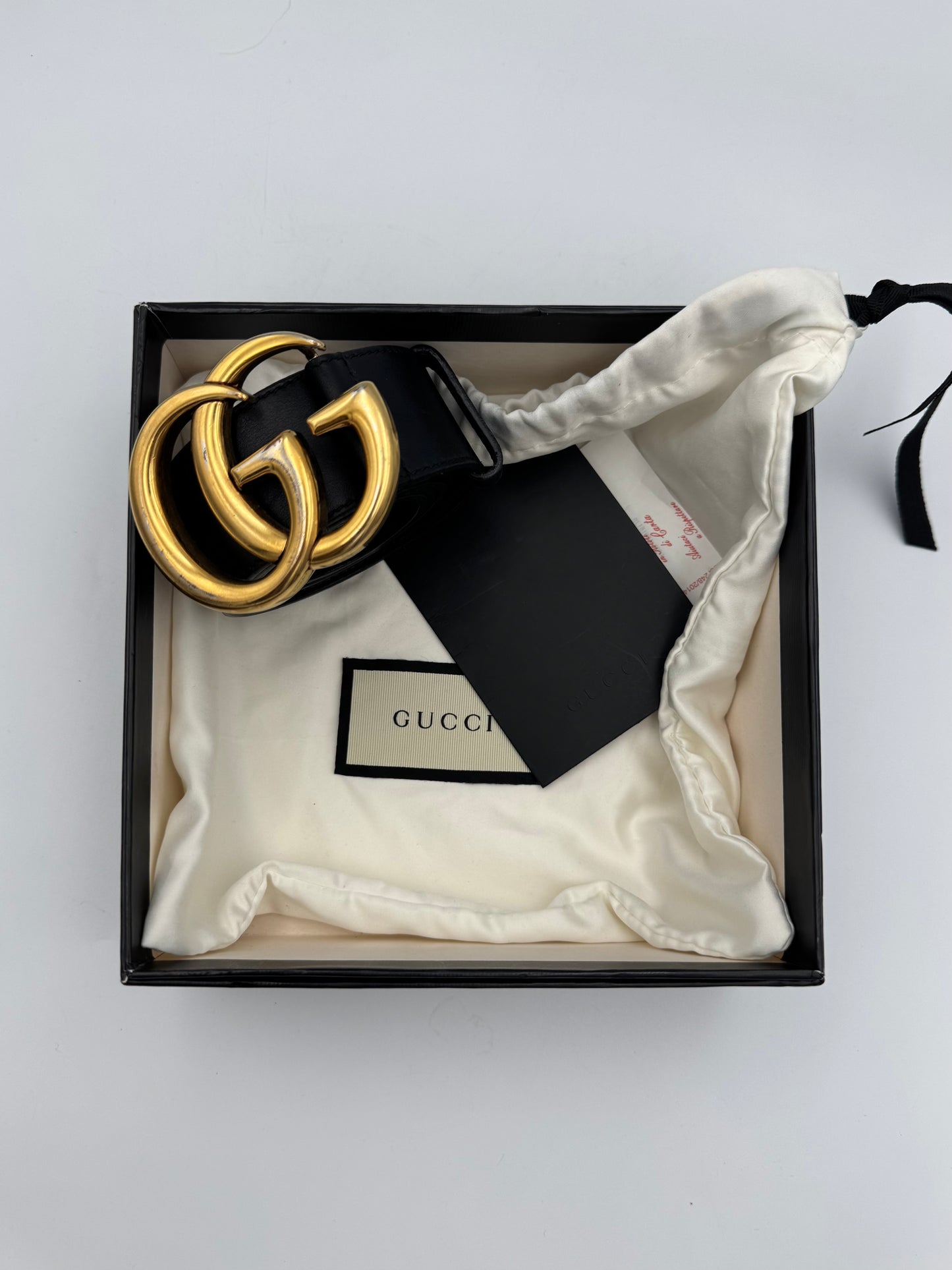 GUCCI Marmont 4cm Wide Belt Size 85