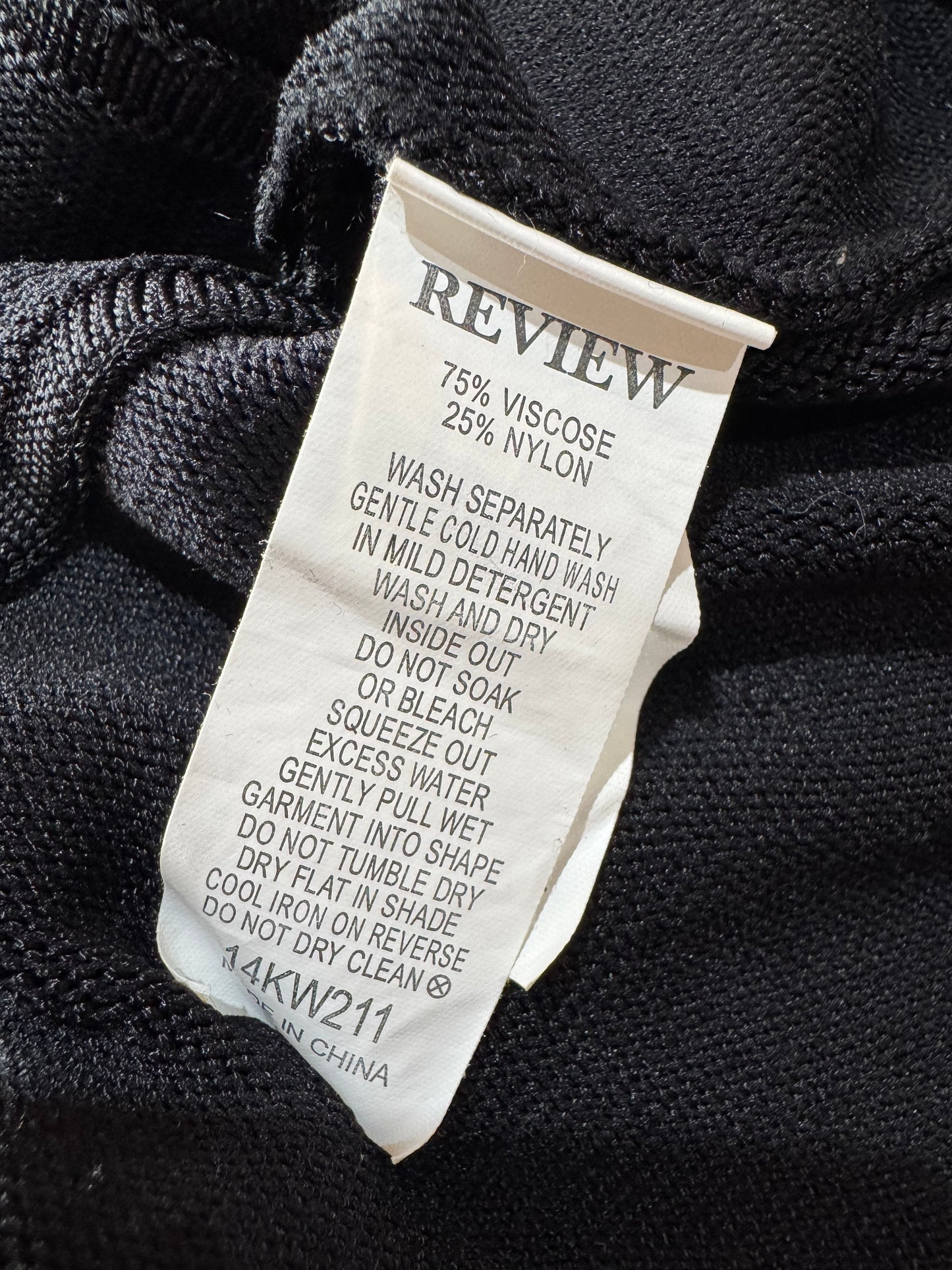 Vintage Review black Knit top size 12