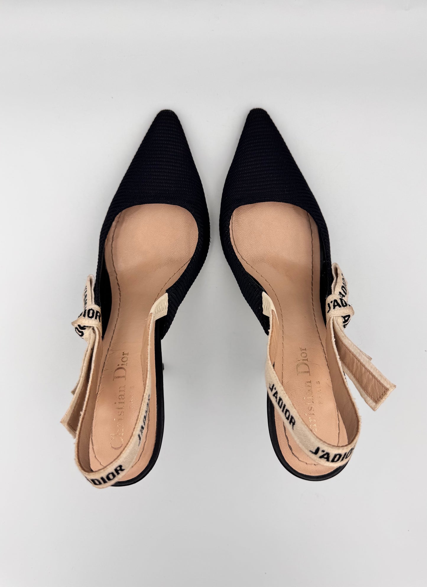 Dior Black Slingback Heel Size 39.5