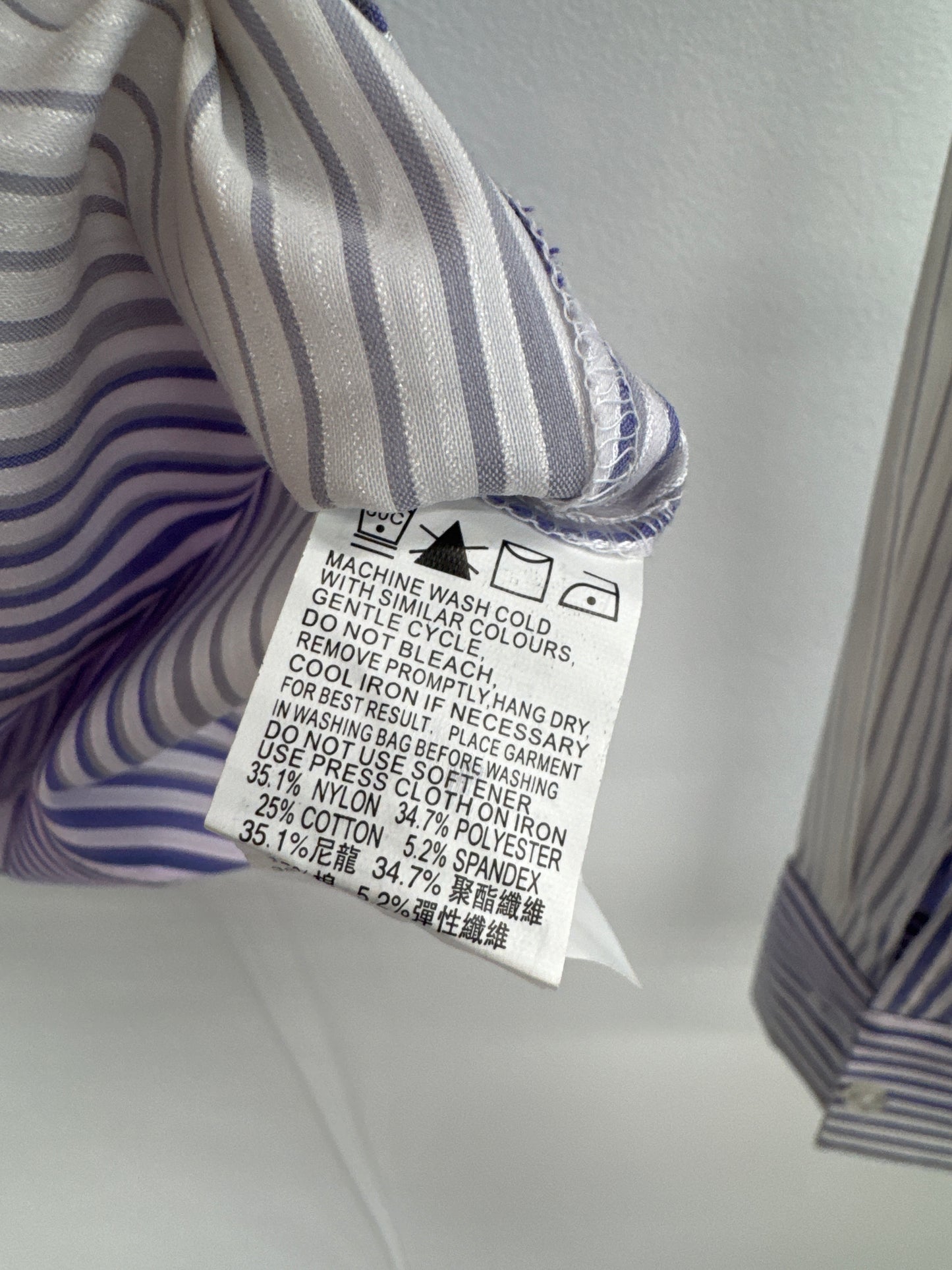 G2000 Purple Striped Shirt With Frills - Size 36