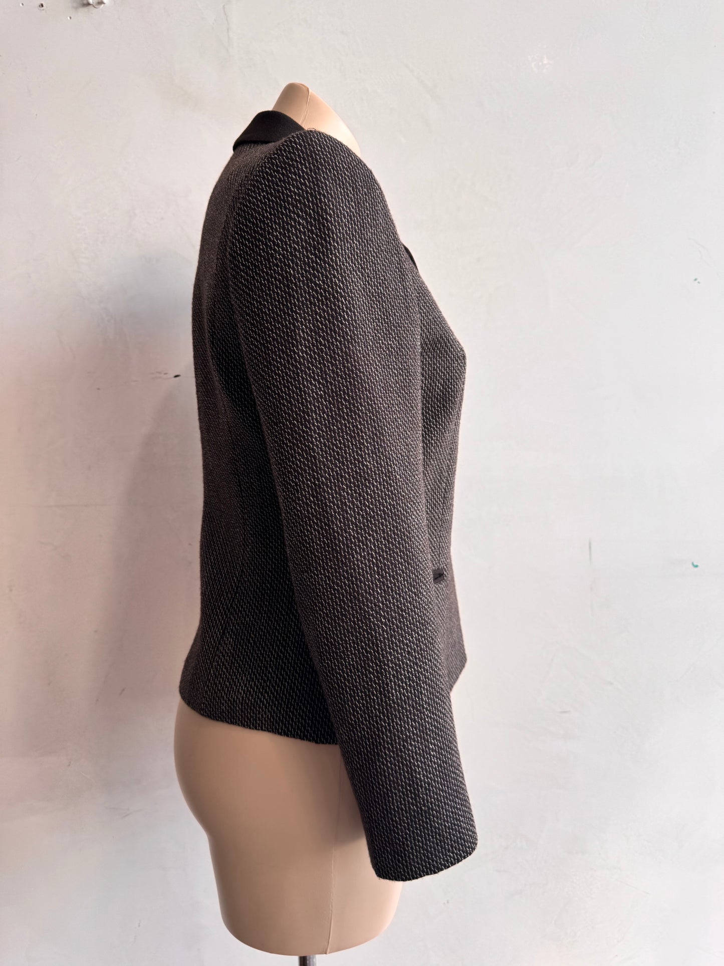 Vintage Cathay Brown Wool Blend Jacket - size S