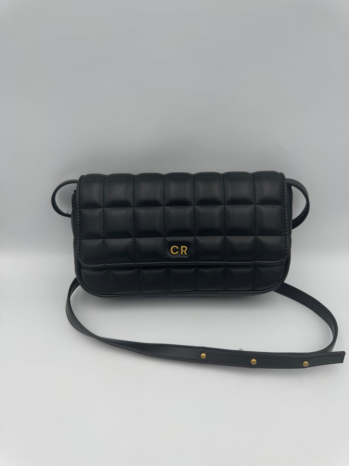 Country Road Black Quilted Crossbody
