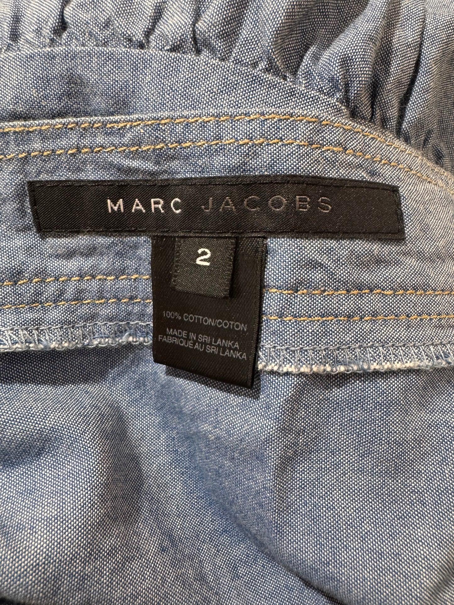 Marc Jacobs Tiered Denim Midi Skirt - size 2