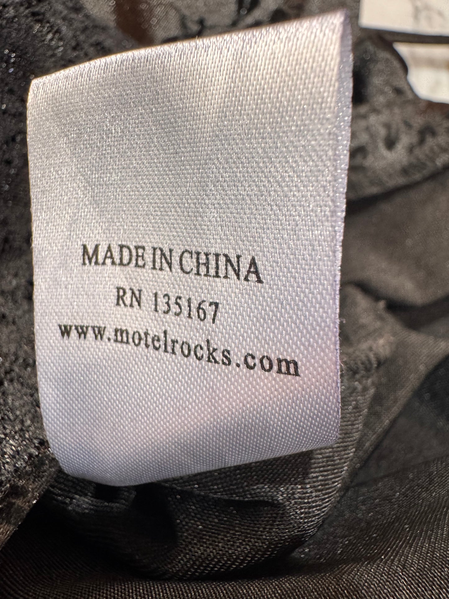 Motel Black Mini Dress - size XS