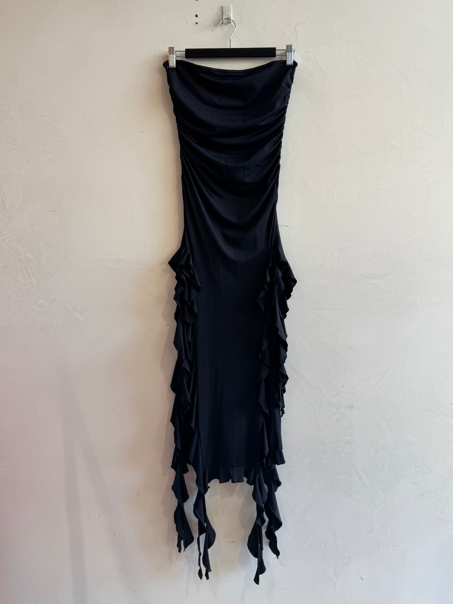Lioness Black Strapless Dress - size S