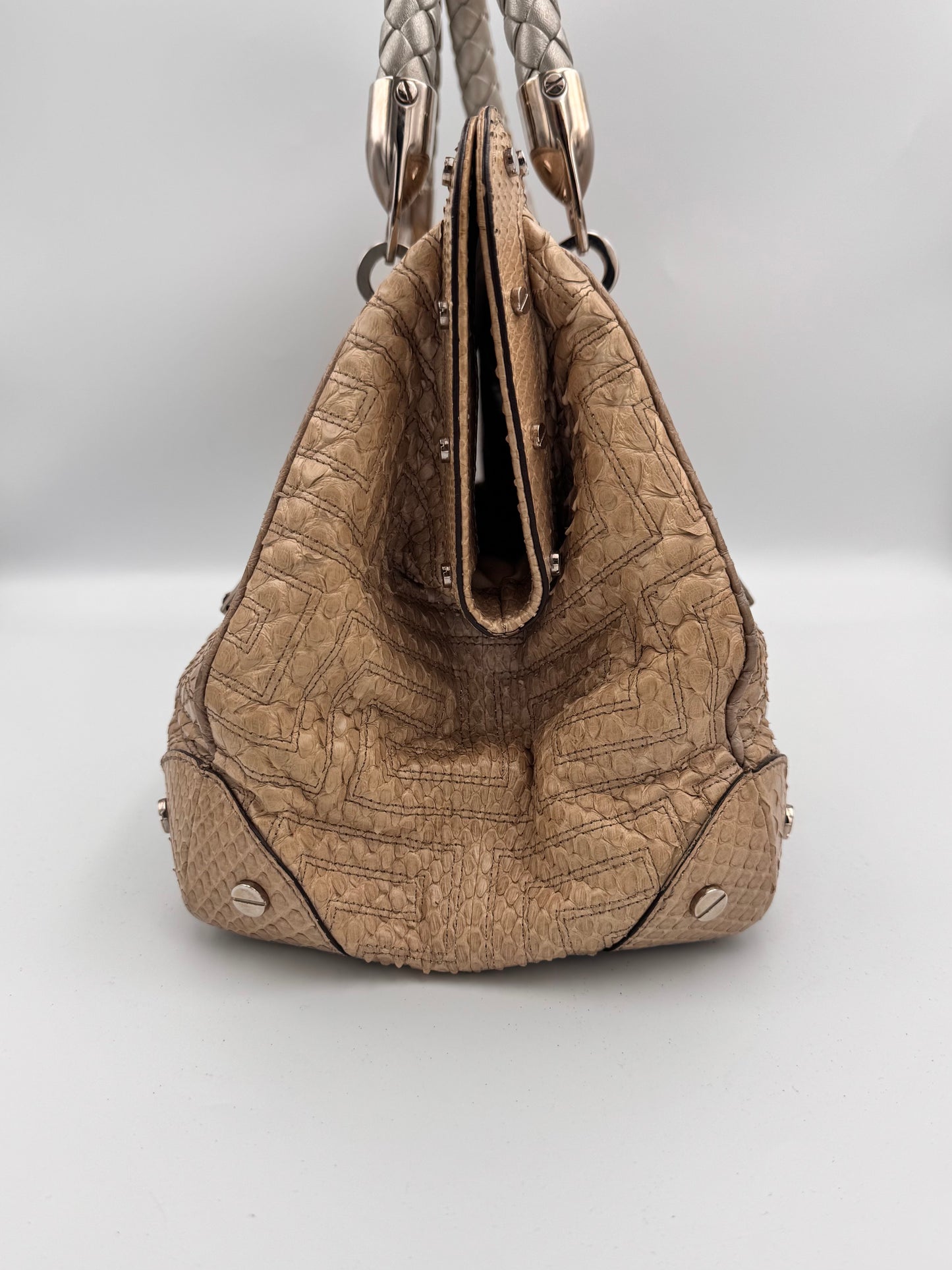 Vintage Gianni Versace Python Handbag