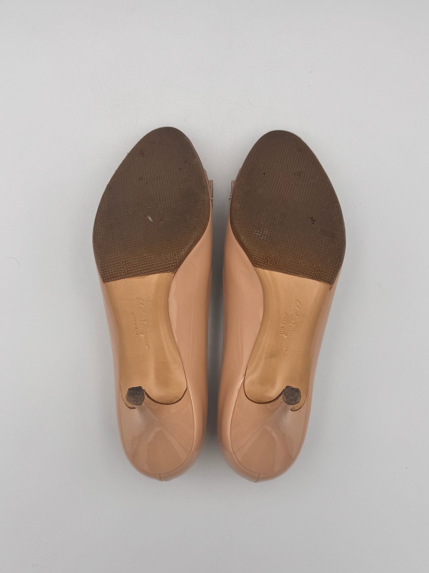 Salvatore Ferragamo Nude Patent Size 7.5