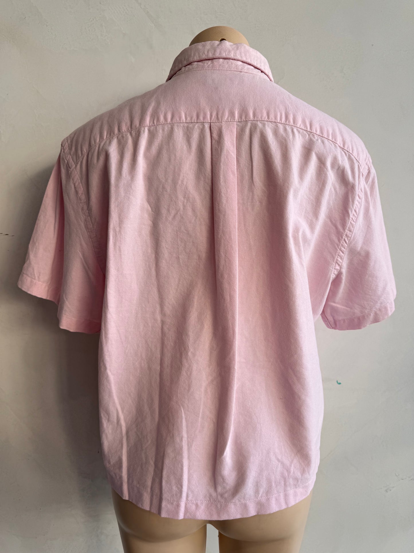 Upcycled Gap pink shirt - size L