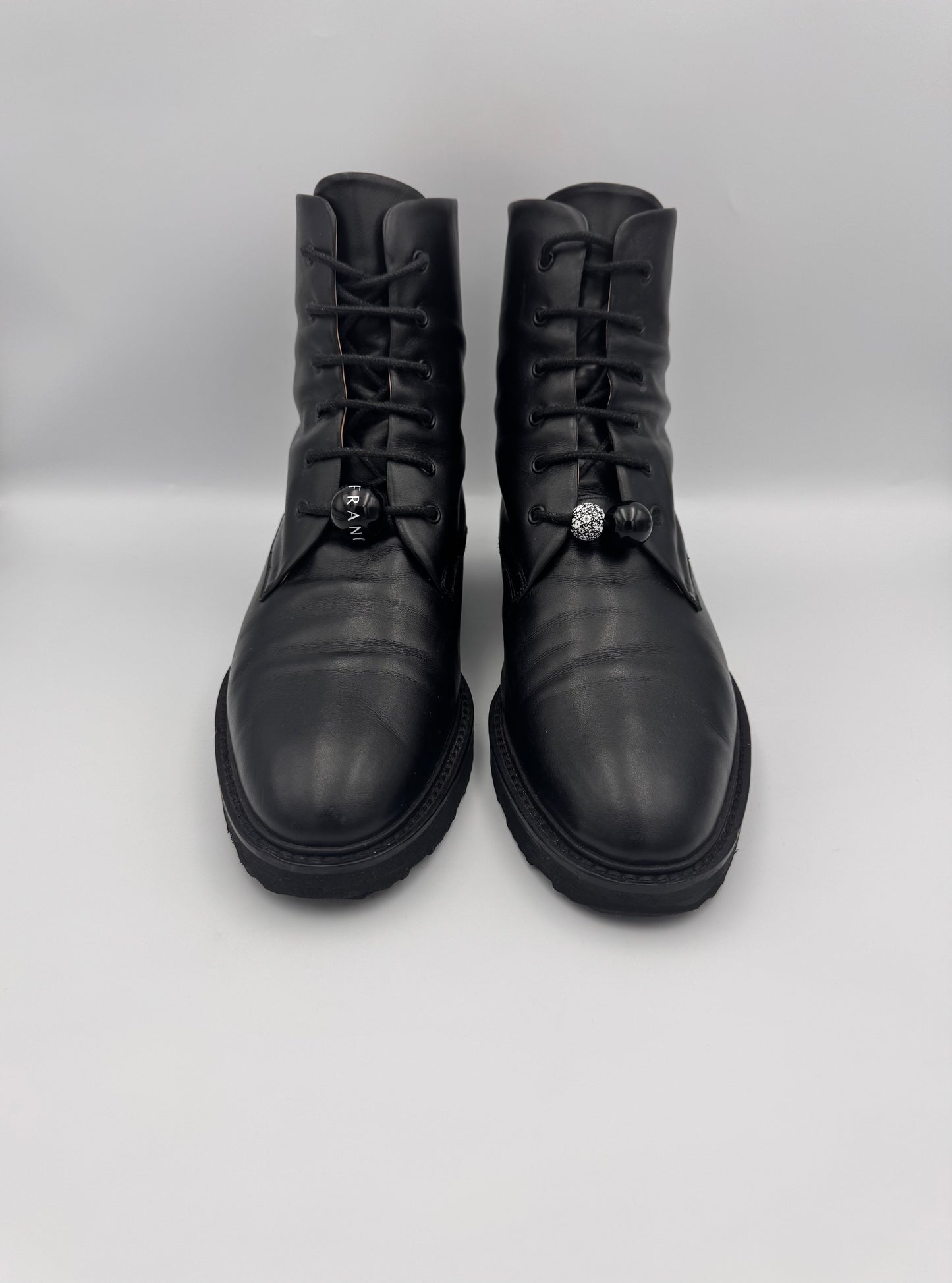 Dear Frances LaceUp Boots Size 38.5