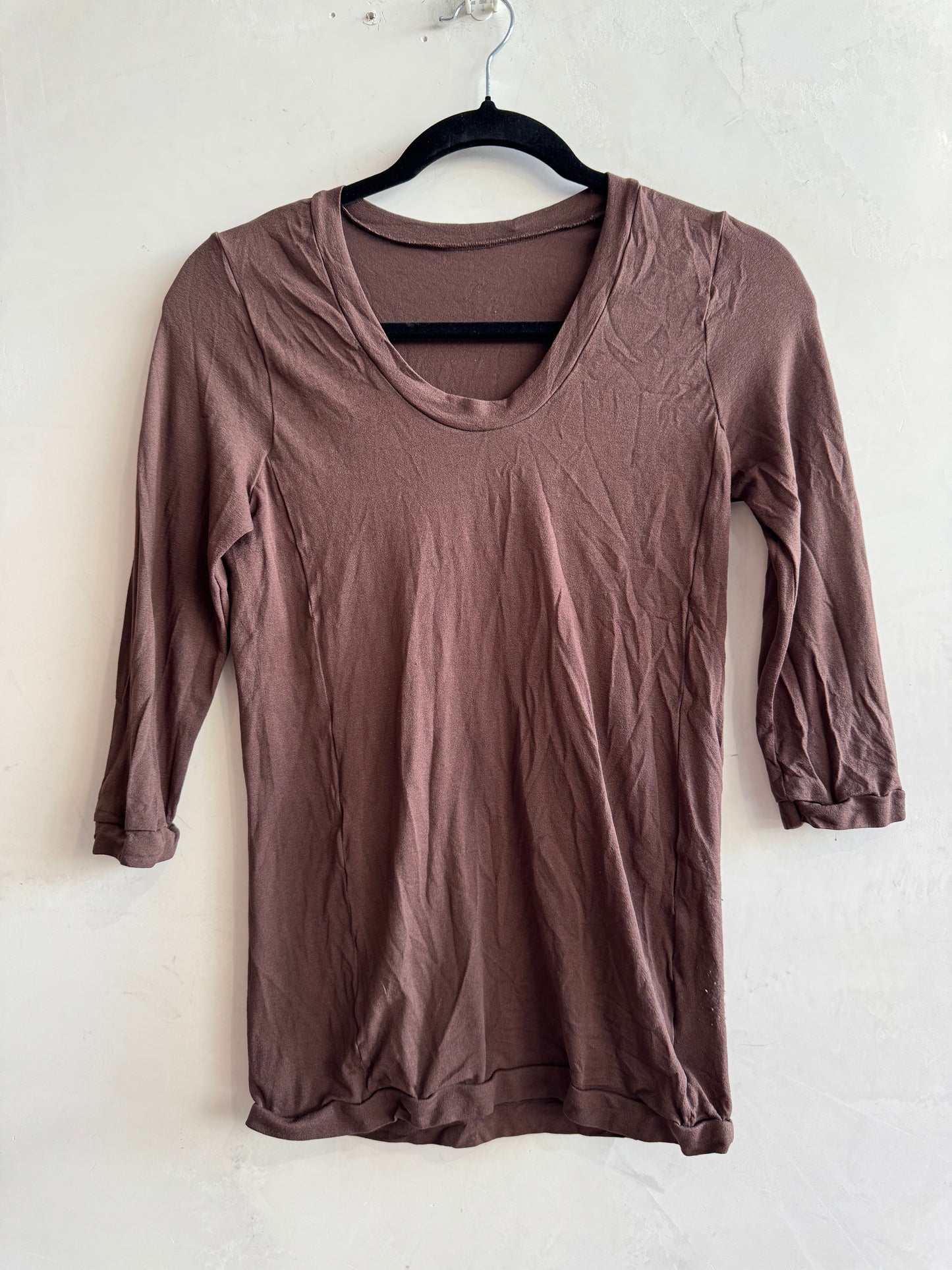 Vigorella Brown Stretch Top - size M