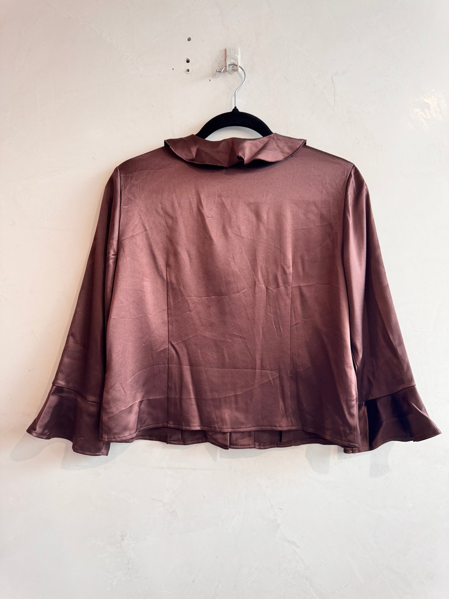Chocolate Bell Sleeve Top - size S/M