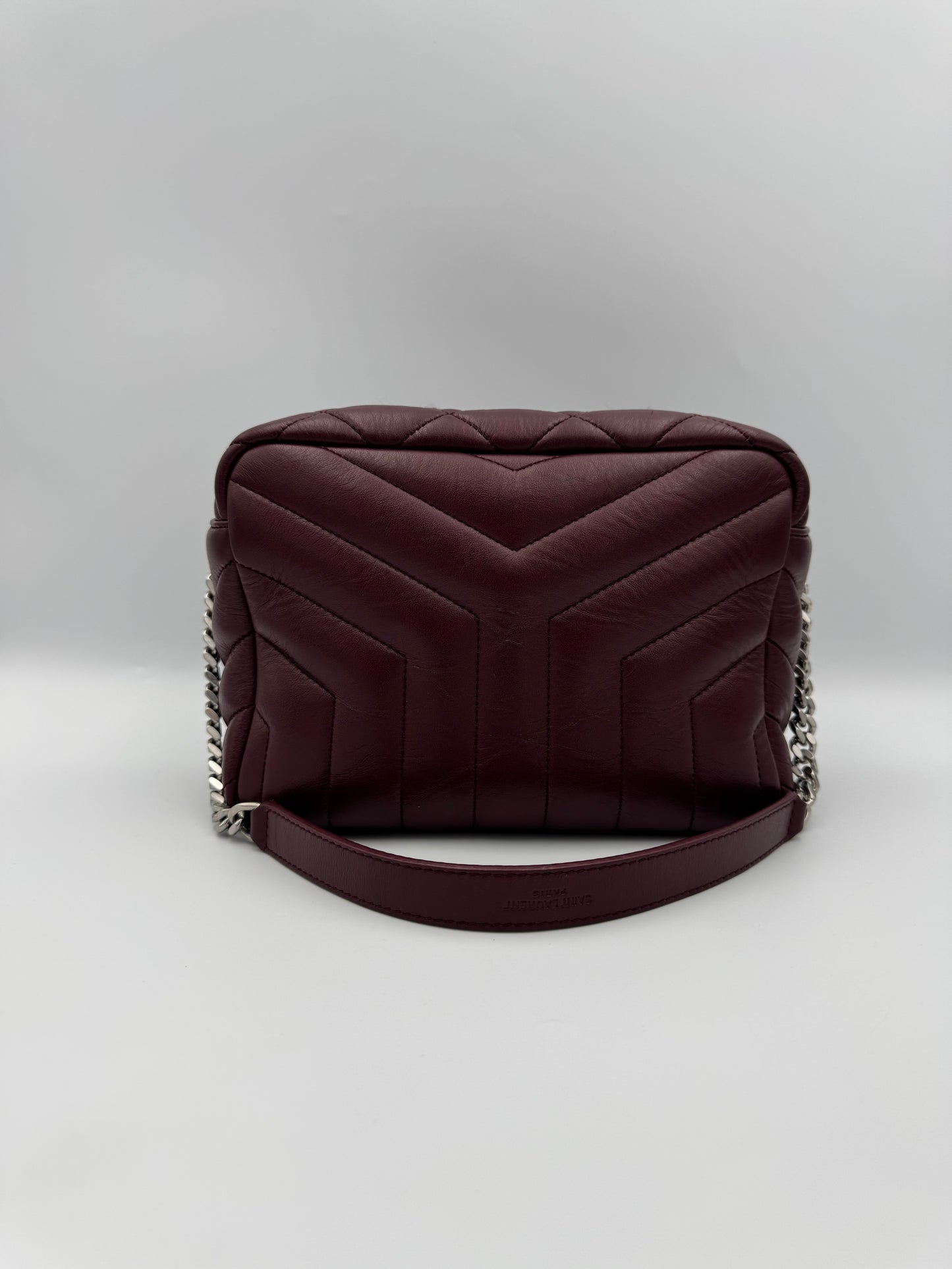 YVES SAINT LAURENT Burgundy Lou Lou Bag