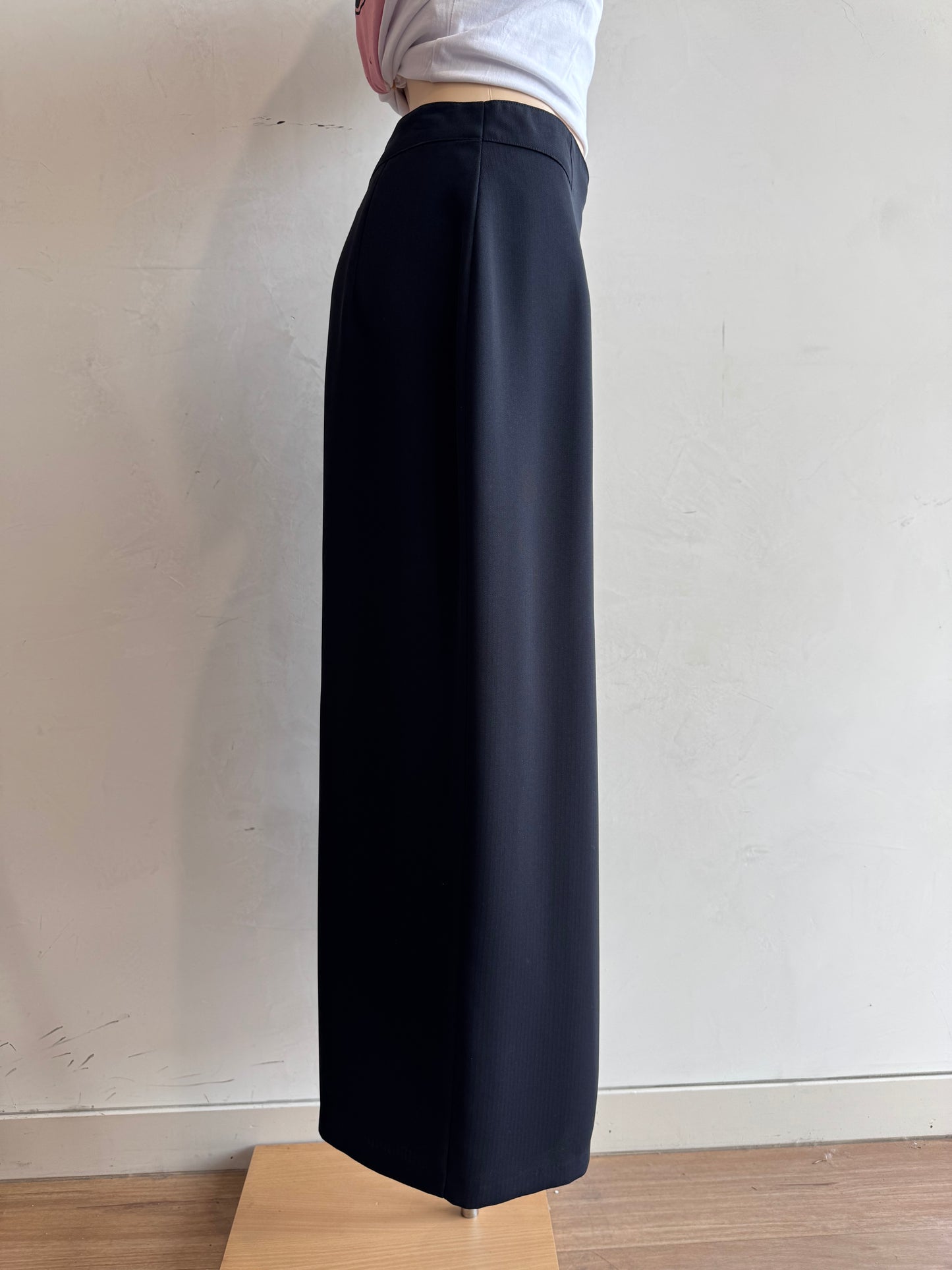 Vintage Katie’s Navy Maxi Split Skirt - size 14