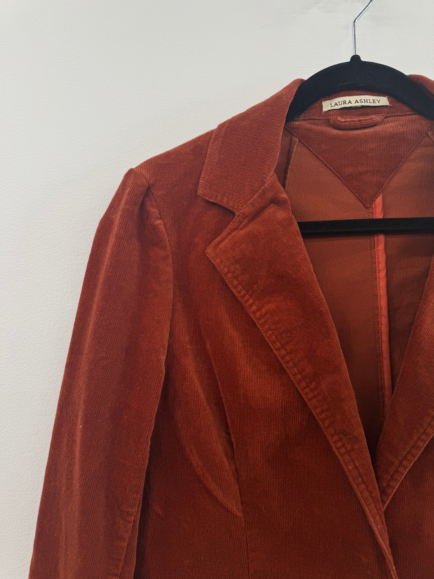 Laura Ashley Rust Cord Jacket - Sz S