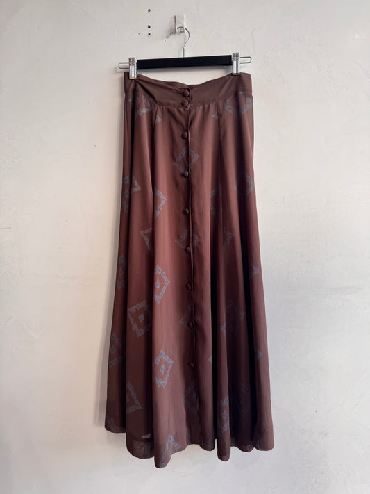 Brown semi sheer skirt - size XS