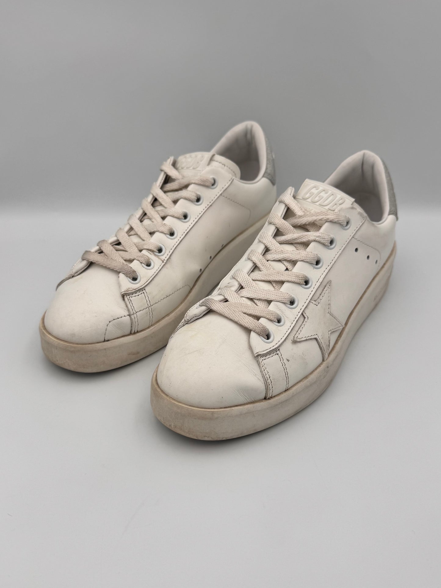 Golden Goose Silver Sneakers Size 39