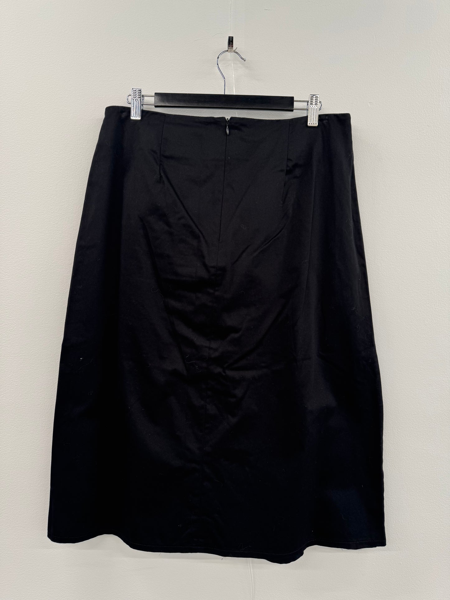 Red Head Black Embroidered skirt - Size 12