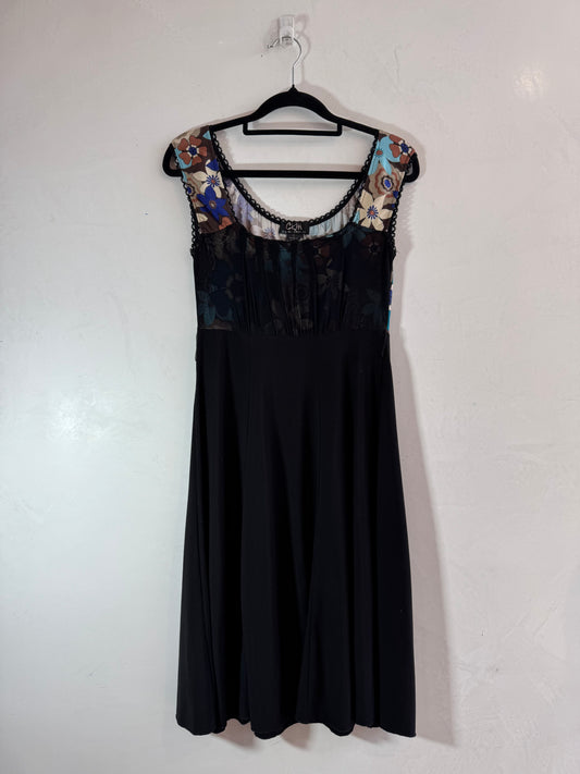 Vintage CKM mesh panel dress - size xs