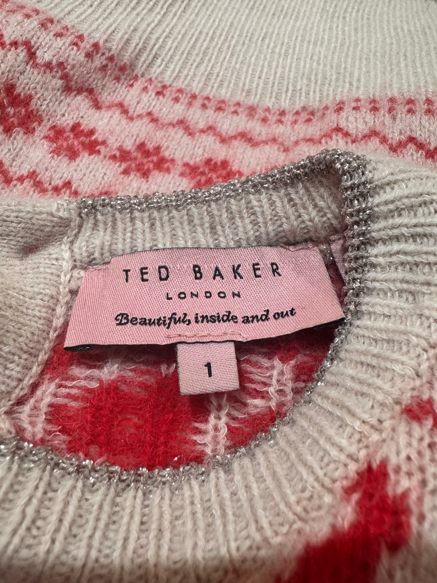 Ted Baker Fair Isle jumper - size XS
