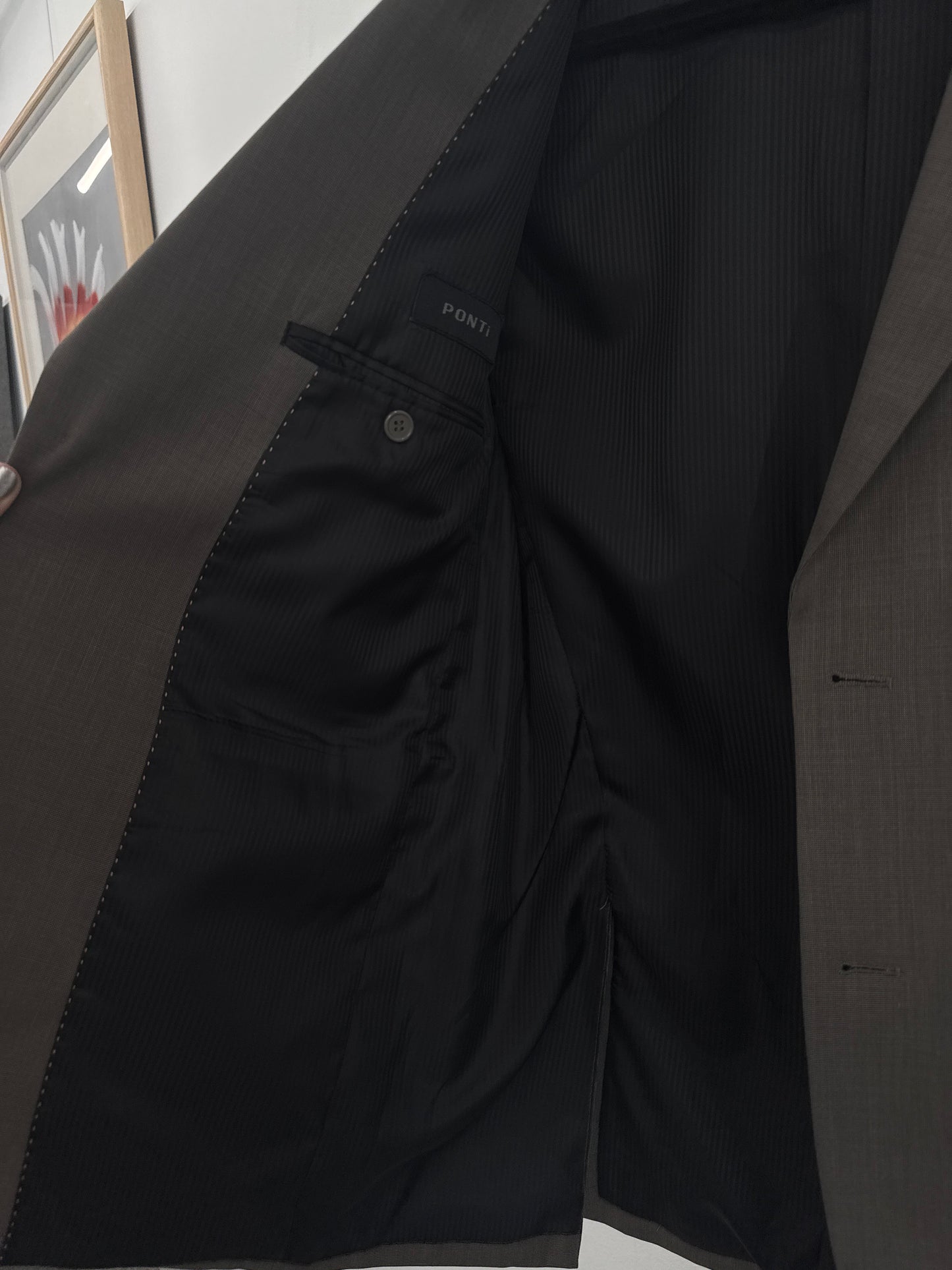 PONTI Taupe S/Breasted Blazer - Size M/L