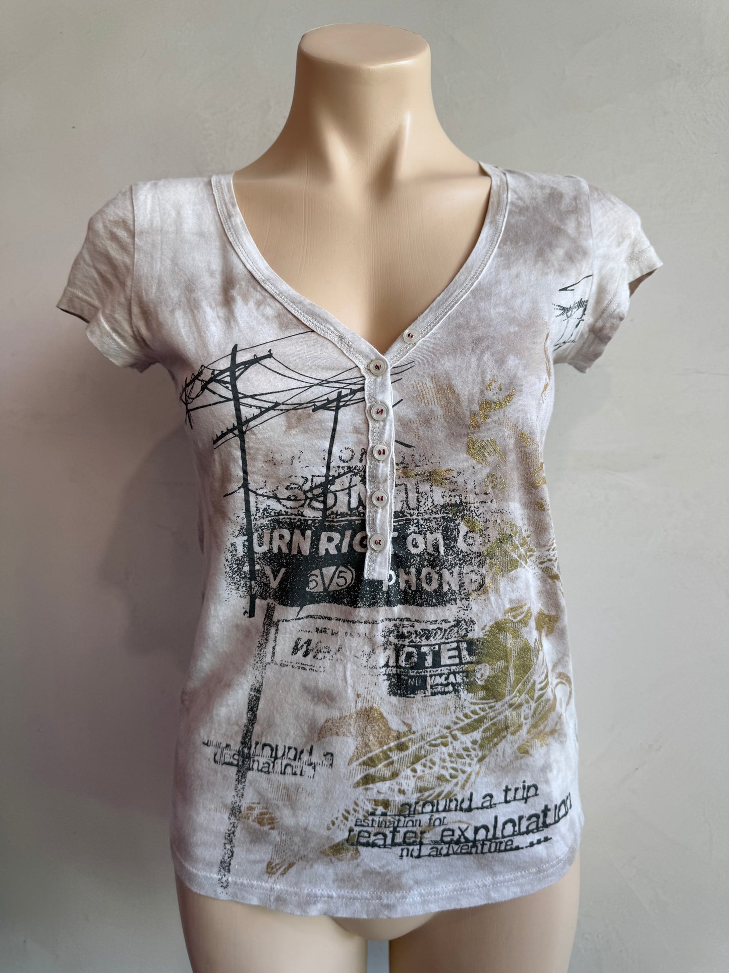 Fox Company Tie Dye T-shirt - size S