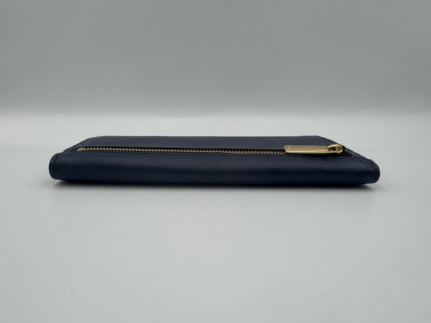 Coach Saffiano Wallet Navy