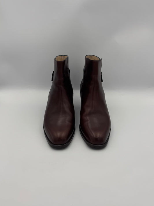 Bally Brown Leather Ankle Boots Size 37