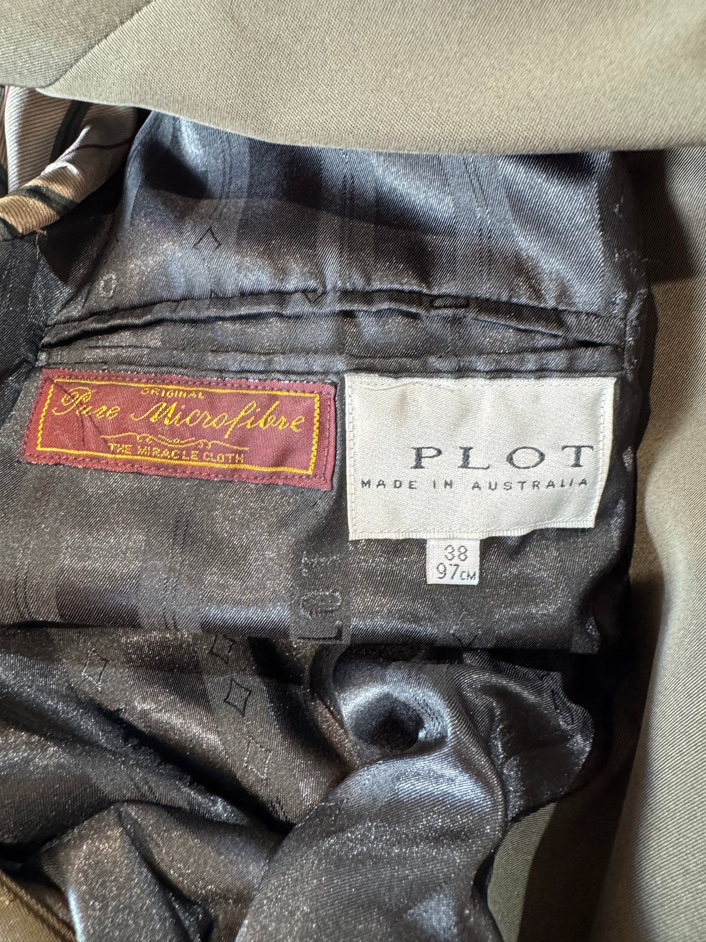 Vintage Pot Olive double breasted blazer - size M/L