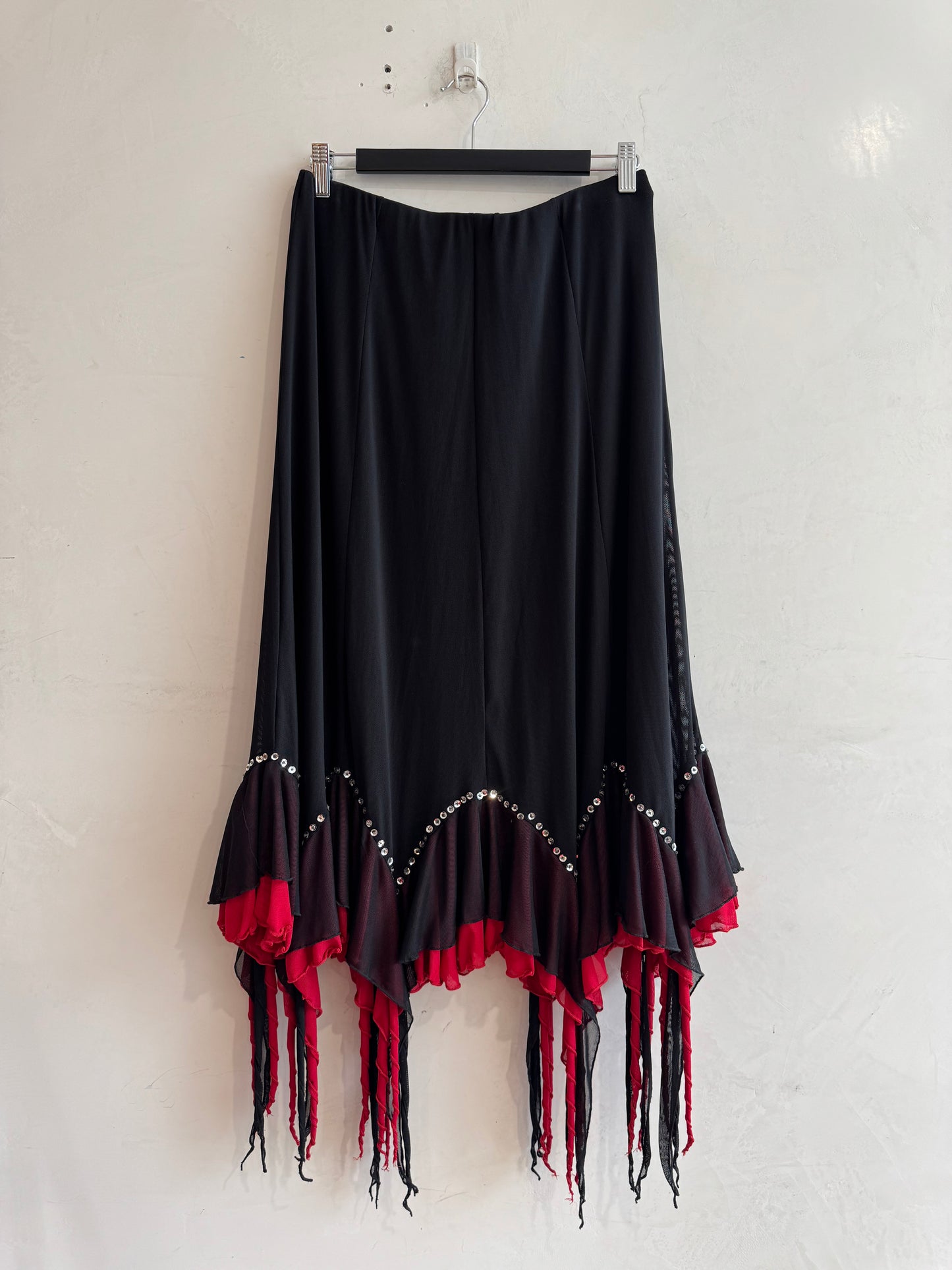 Viola Black Skirt Red Trim - size XL