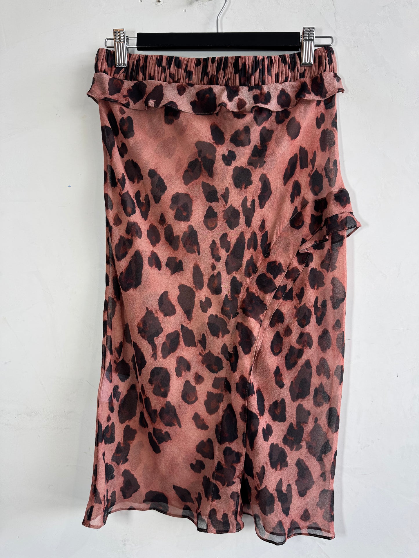 Christopher Besber Leopard Skirt - size 10