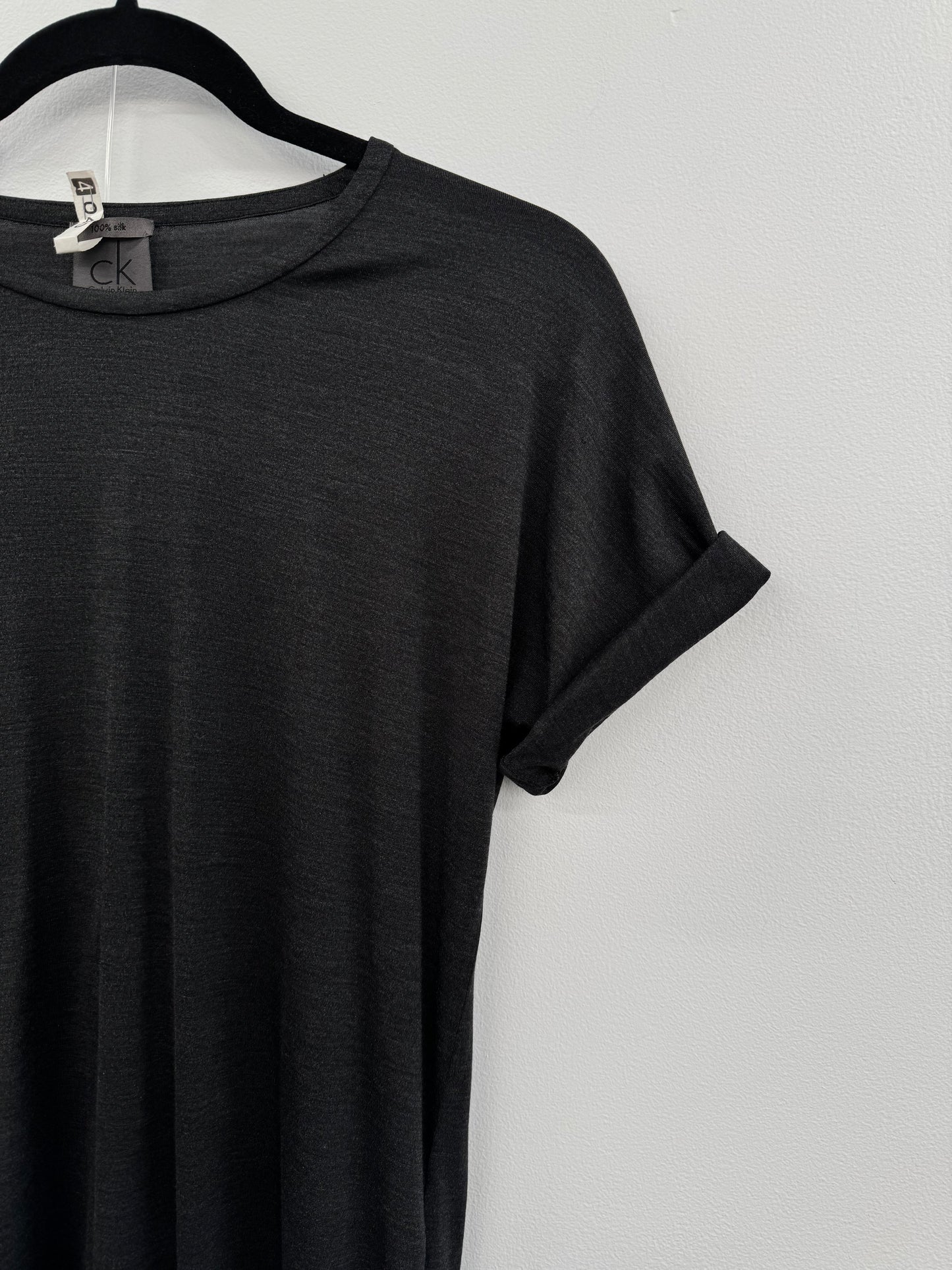 Calvin Klein Dark Grey Long Top - Size XS