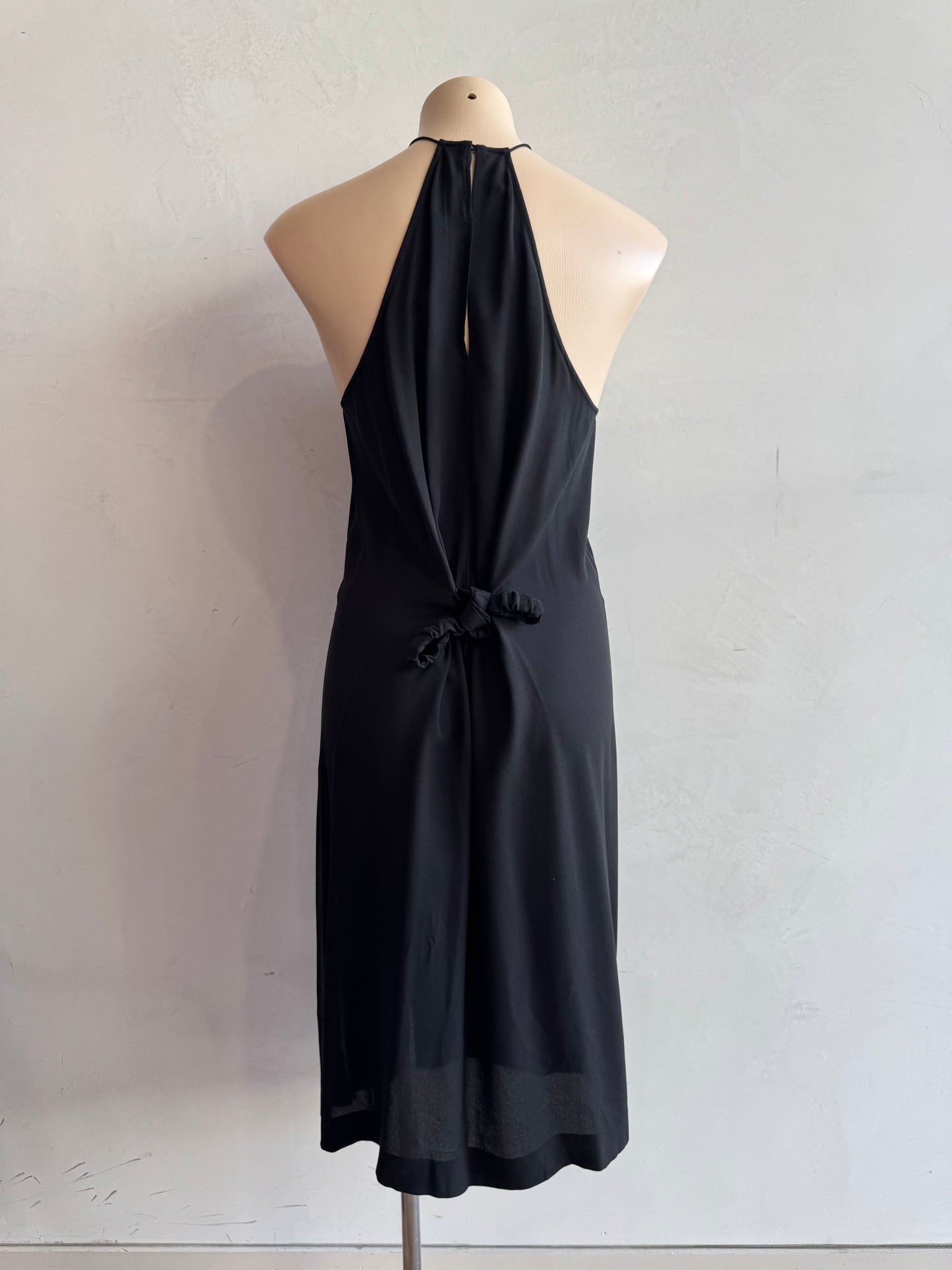 Dion Lee Black Silk Dress - size 10