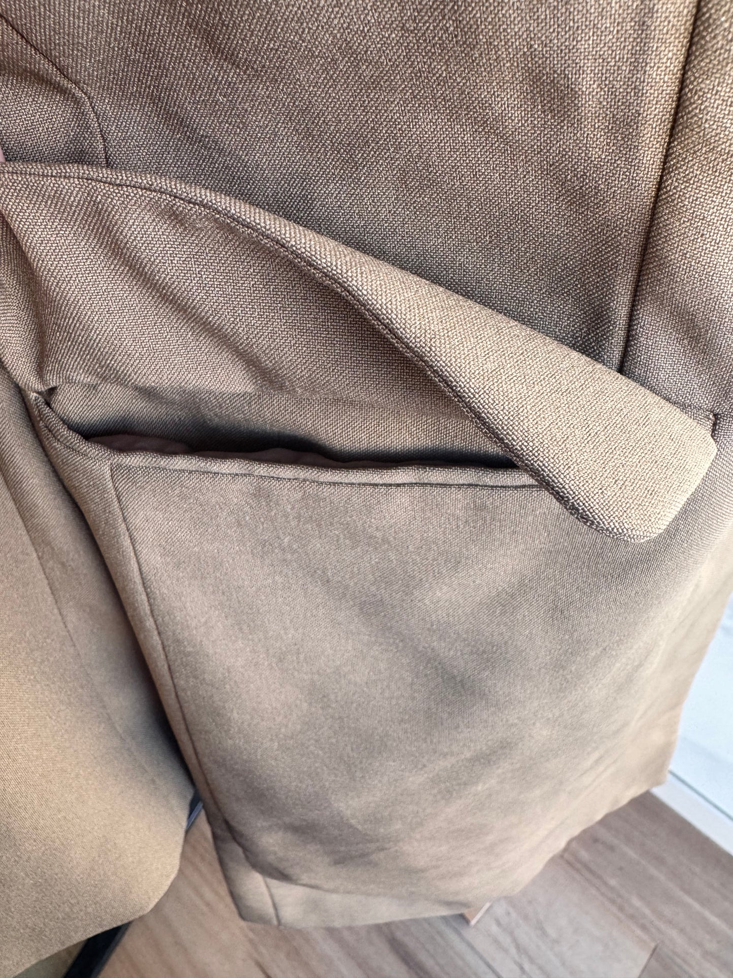 Vintage Chain Reaction beige Long Blazer - size 12