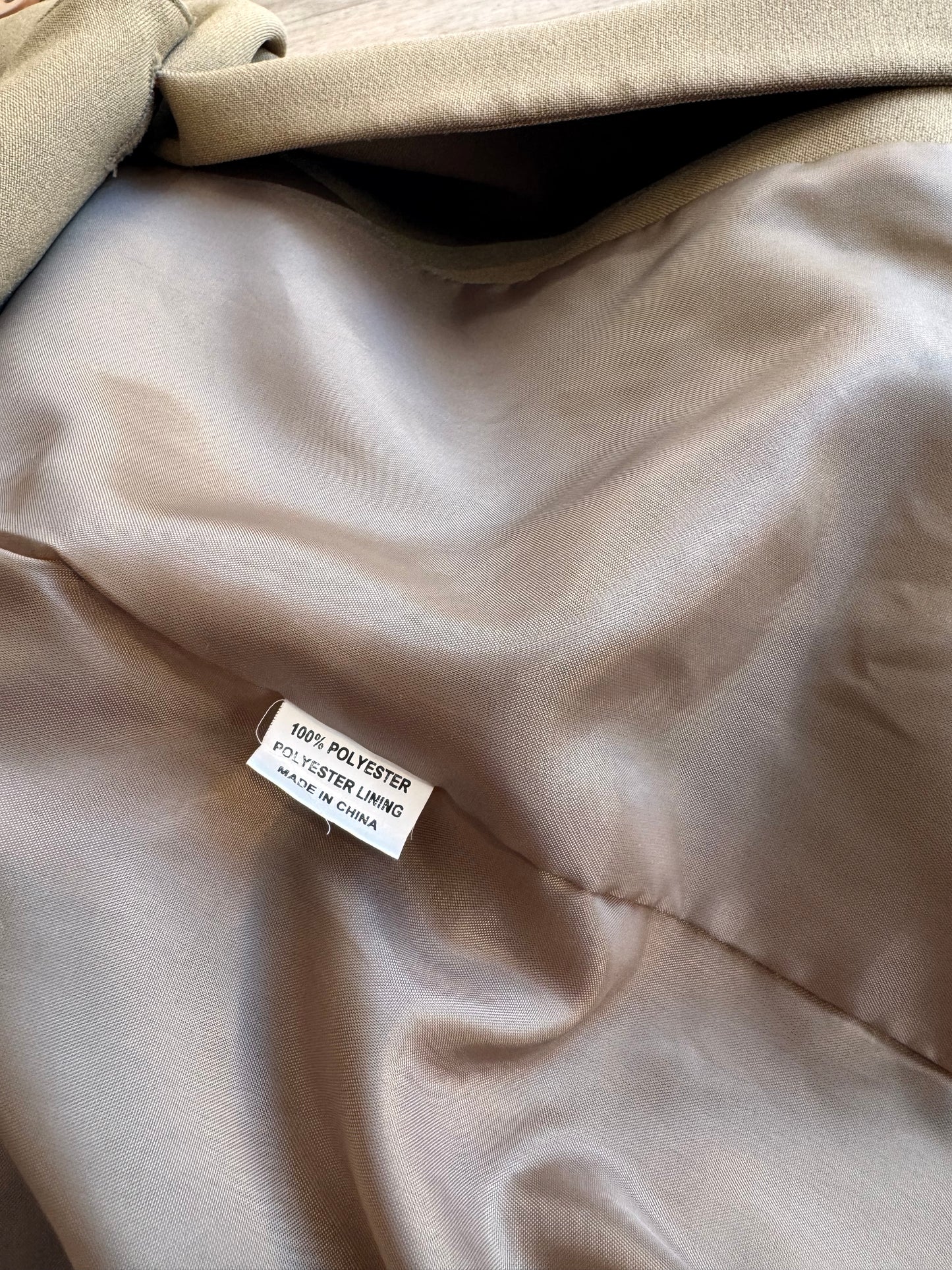 Vintage Chain Reaction beige Long Blazer - size 12