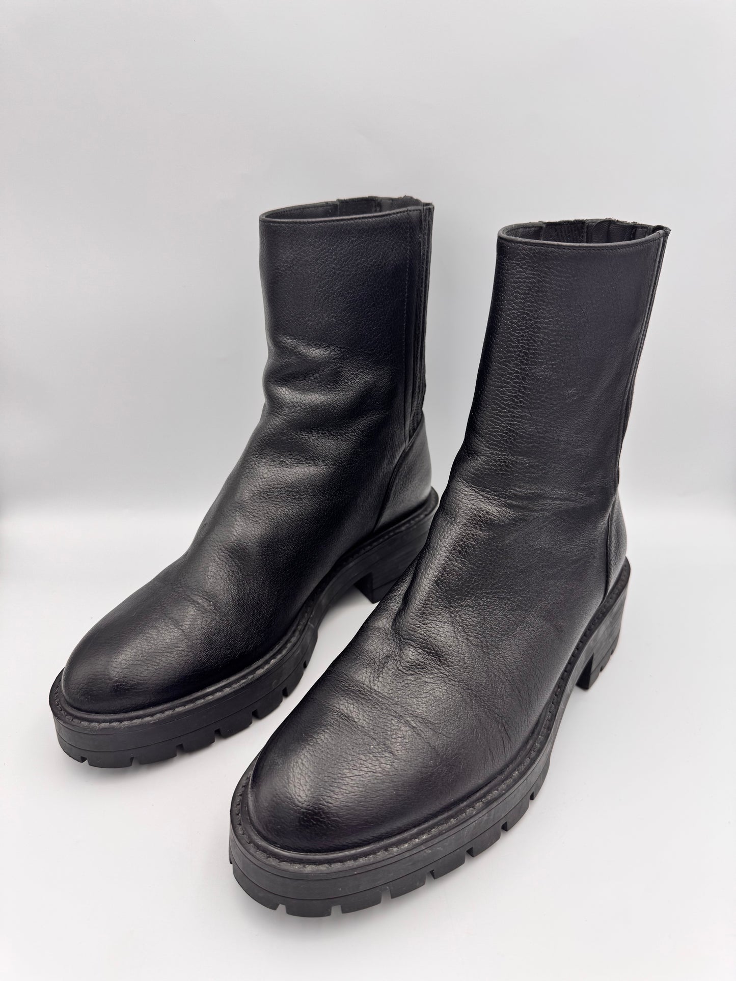 AQUAZZURA Black Chunky Boots Size 38