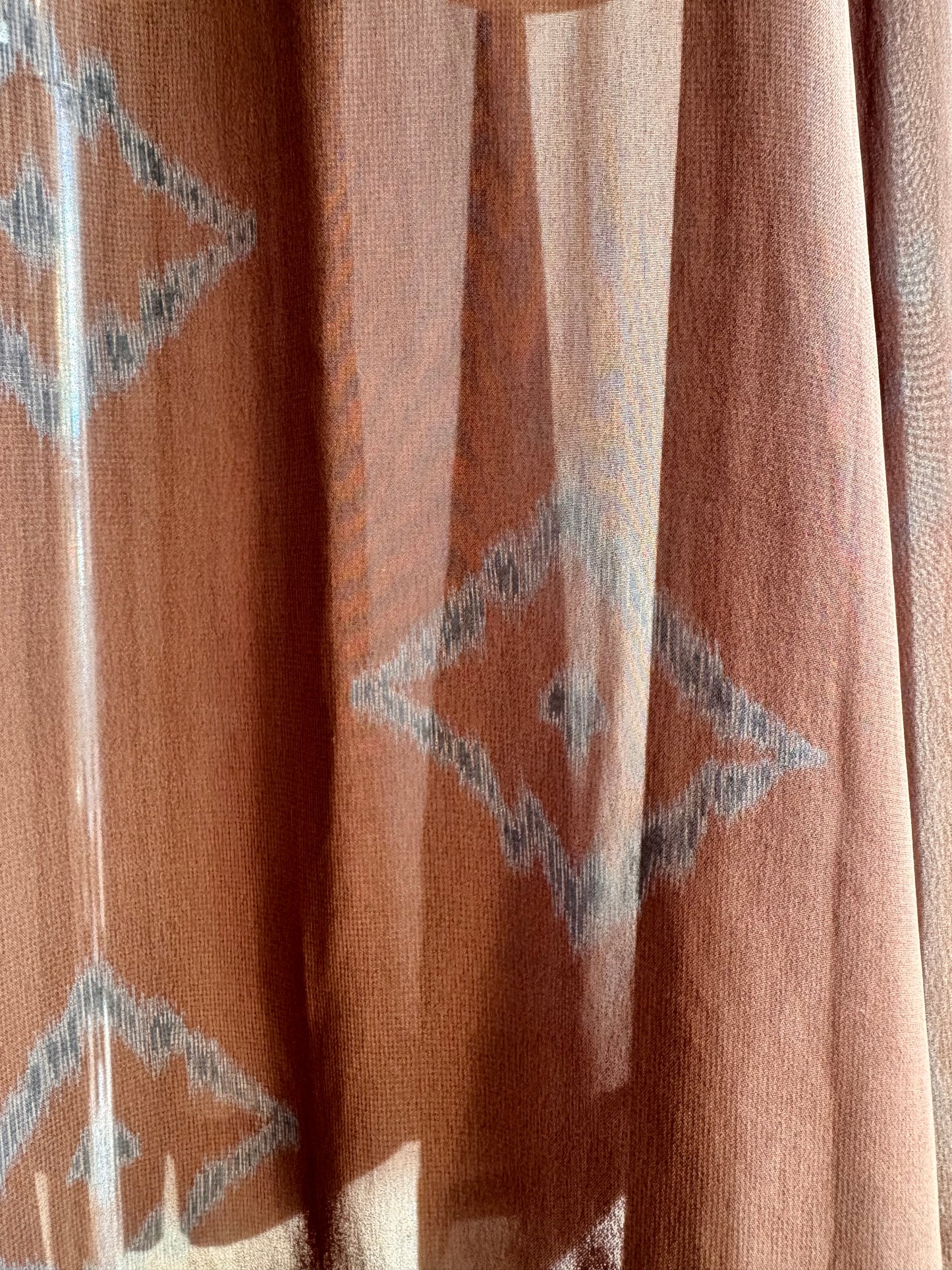 Brown semi sheer skirt - size XS