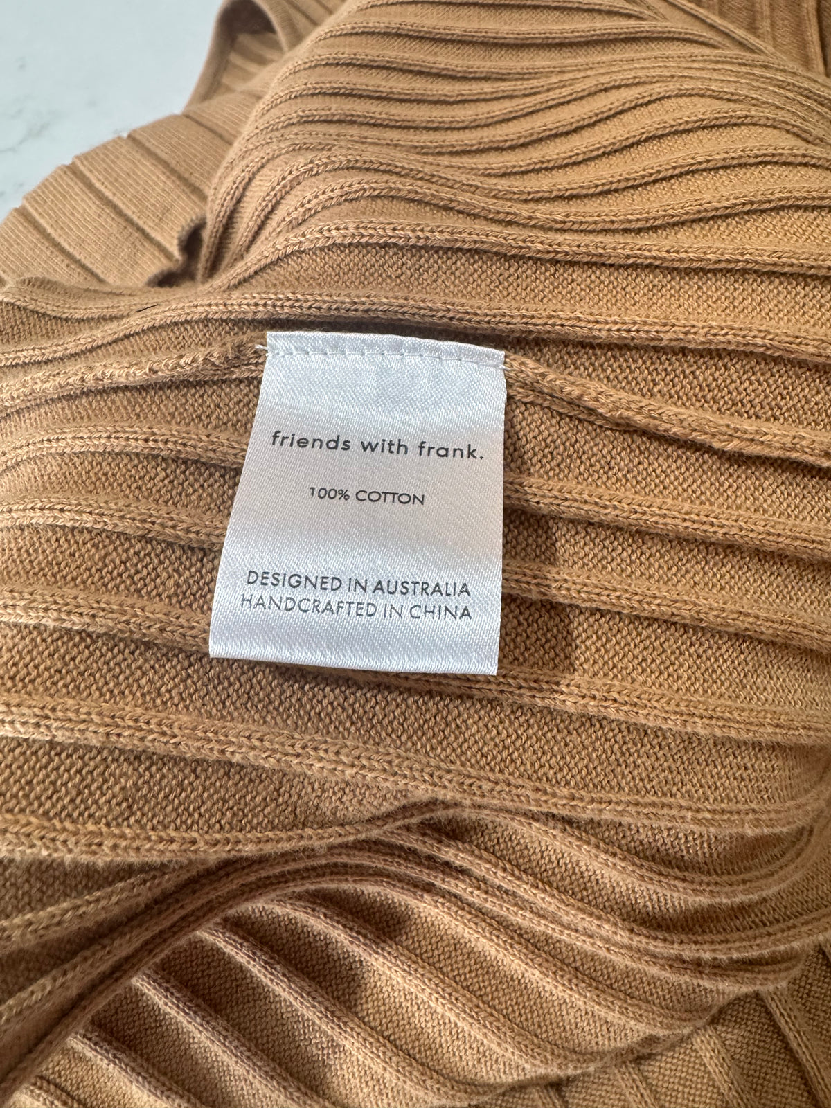 Friends with Frank brown knit Dress NWT - size S
