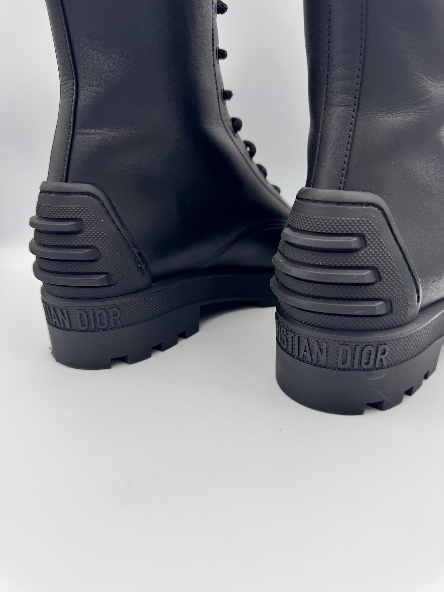 Christian Dior Lace Up Boots Size 38.5