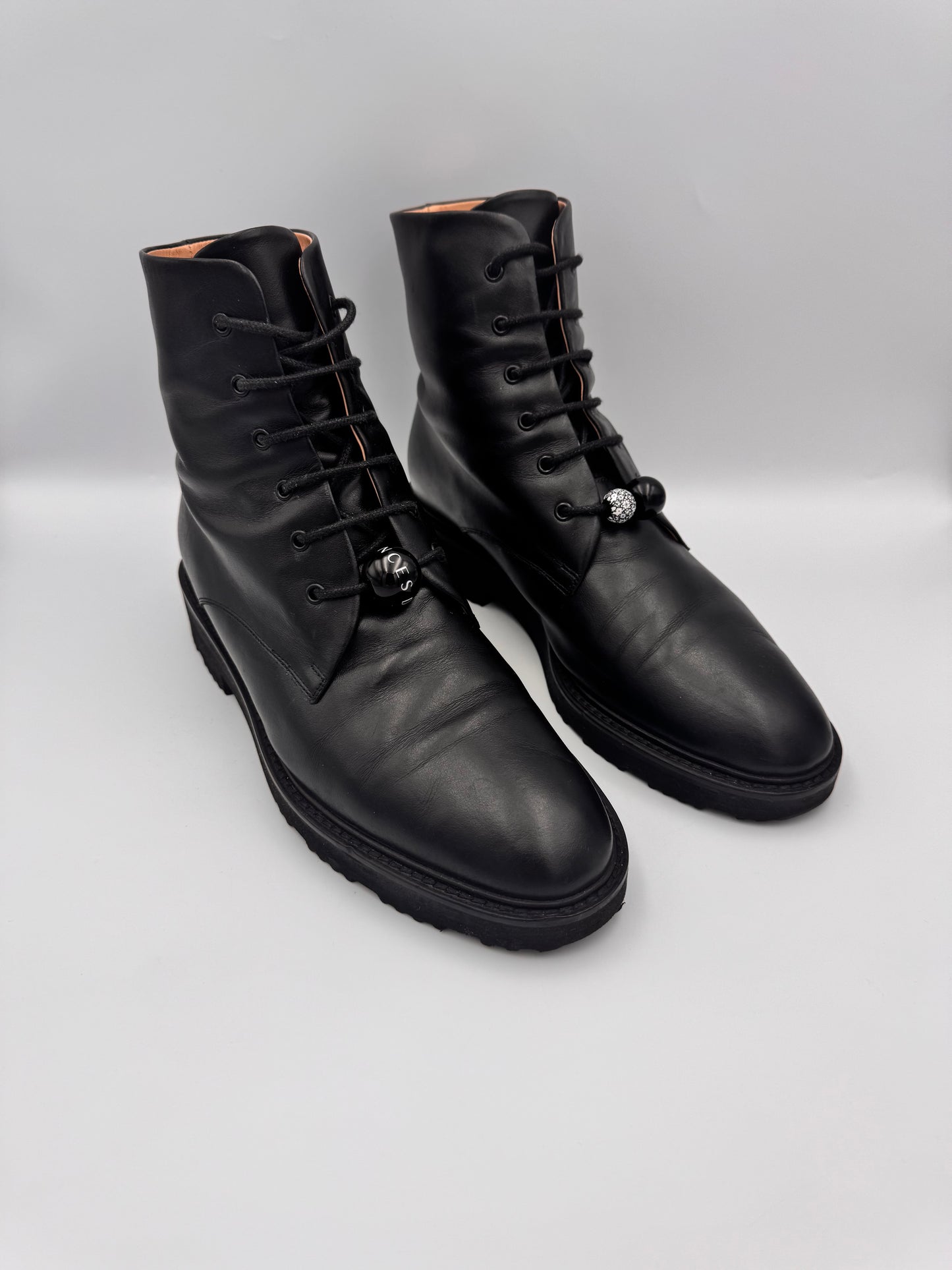 Dear Frances LaceUp Boots Size 38.5