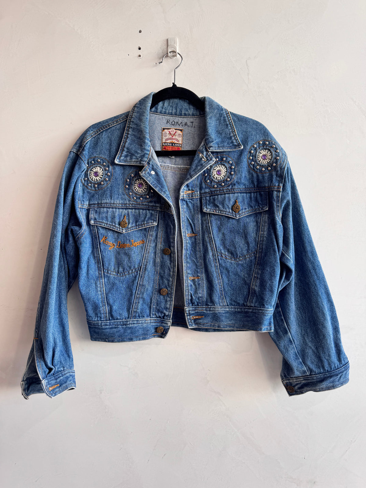 Vintage King Loon embellished denim Jacket - size M
